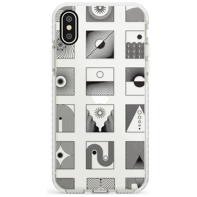 Abstract Lines: Mixed Pattern #2 Slim TPU Phone Case Warehouse X XS Max XR