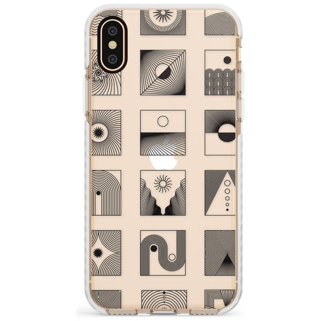 Abstract Lines: Mixed Pattern #2 Slim TPU Phone Case Warehouse X XS Max XR