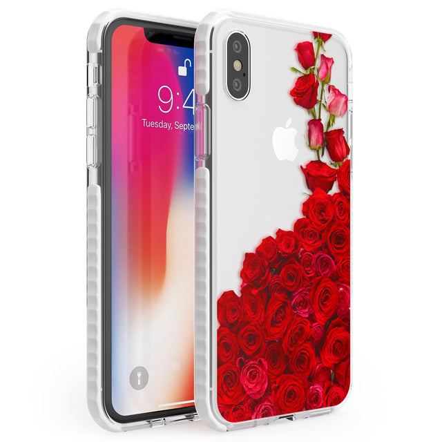 Floral Roses Phone Case iPhone X / iPhone XS / Impact Case,iPhone XR / Impact Case,iPhone XS MAX / Impact Case Blanc Space