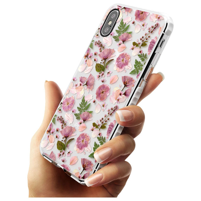 Floral Menagerie Transparent Design Impact Phone Case for iPhone X XS Max XR