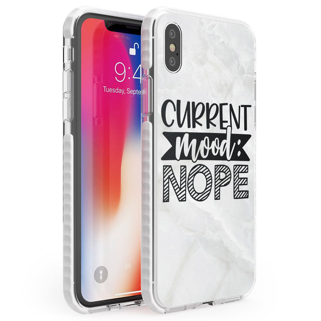 Current Mood NOPE Phone Case iPhone X / iPhone XS / Impact Case,iPhone XR / Impact Case,iPhone XS MAX / Impact Case Blanc Space