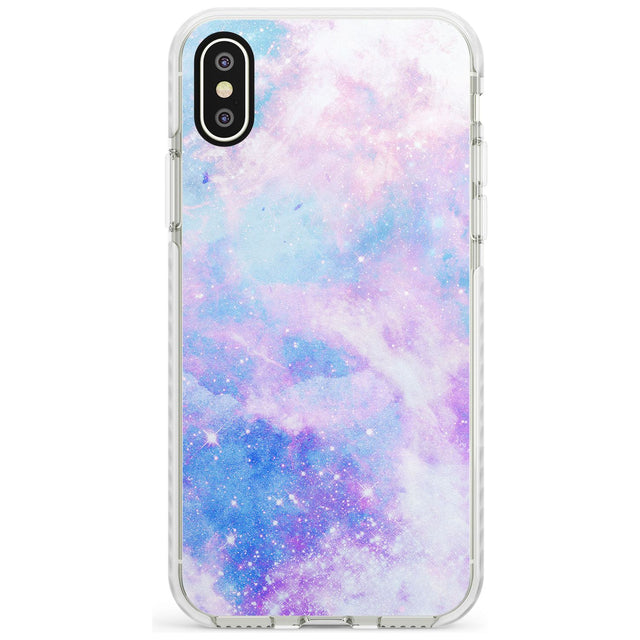 Light Blue Galaxy Pattern Design Impact Phone Case for iPhone X XS Max XR