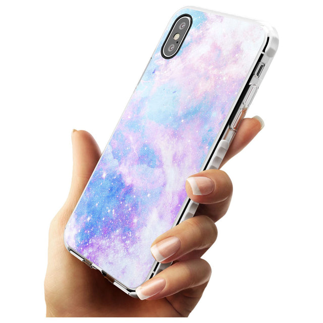 Light Blue Galaxy Pattern Design Impact Phone Case for iPhone X XS Max XR