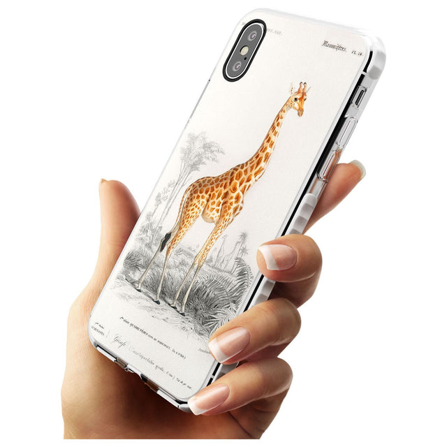 Vintage Girafe Art Impact Phone Case for iPhone X XS Max XR