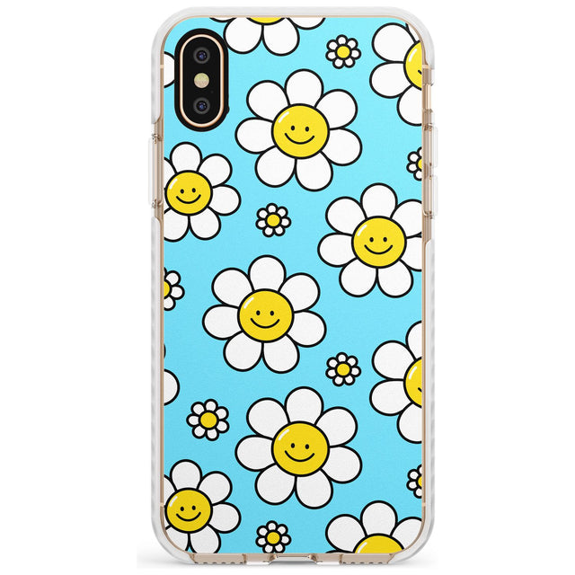 Daisy Faces Kawaii Pattern Impact Phone Case for iPhone X XS Max XR