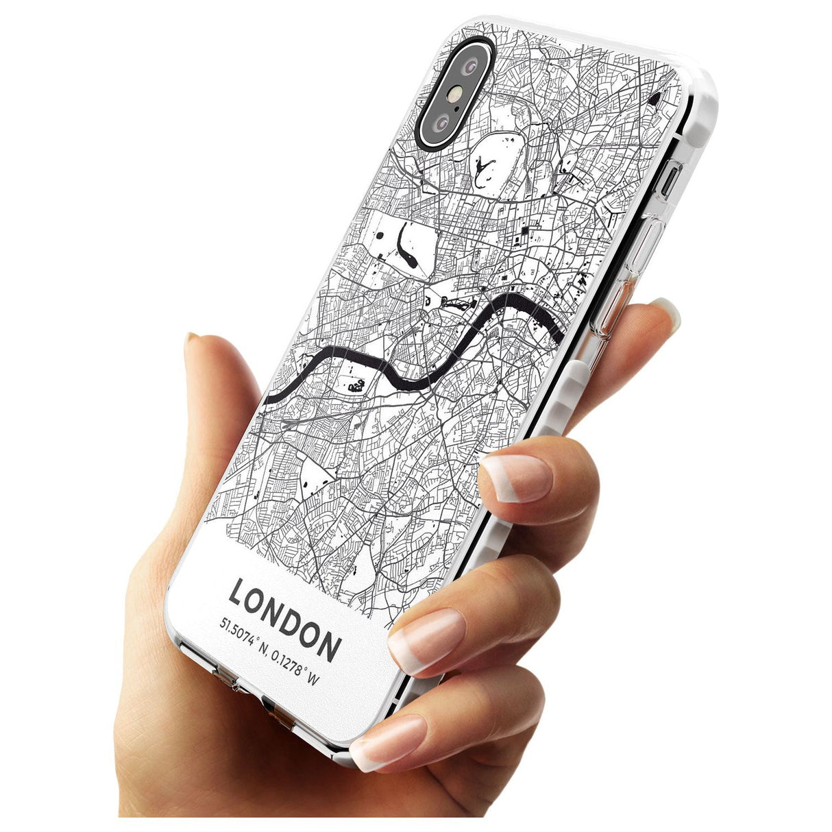 Map of London, England Impact Phone Case for iPhone X XS Max XR