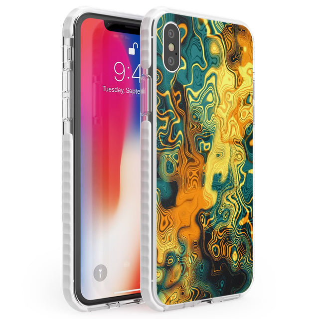 Gold Green Marble Phone Case iPhone X / iPhone XS / Impact Case,iPhone XR / Impact Case,iPhone XS MAX / Impact Case Blanc Space