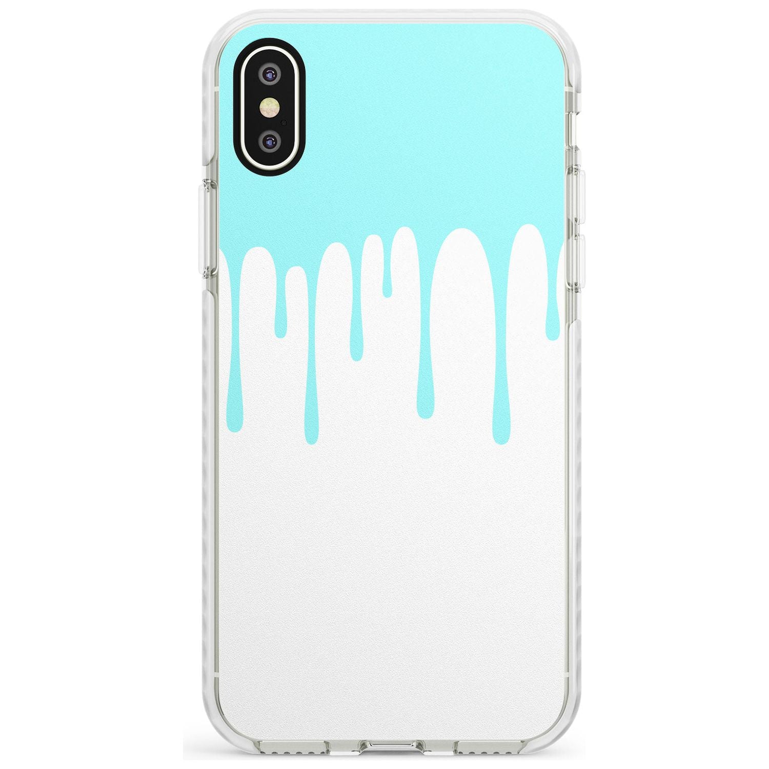 Melted Effect: Teal & White iPhone Case Impact Phone Case Warehouse X XS Max XR
