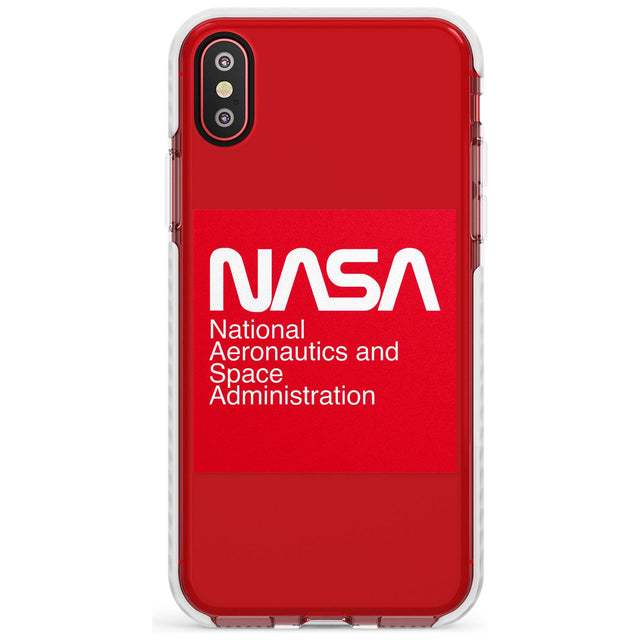 NASA The Worm Box Impact Phone Case for iPhone X XS Max XR