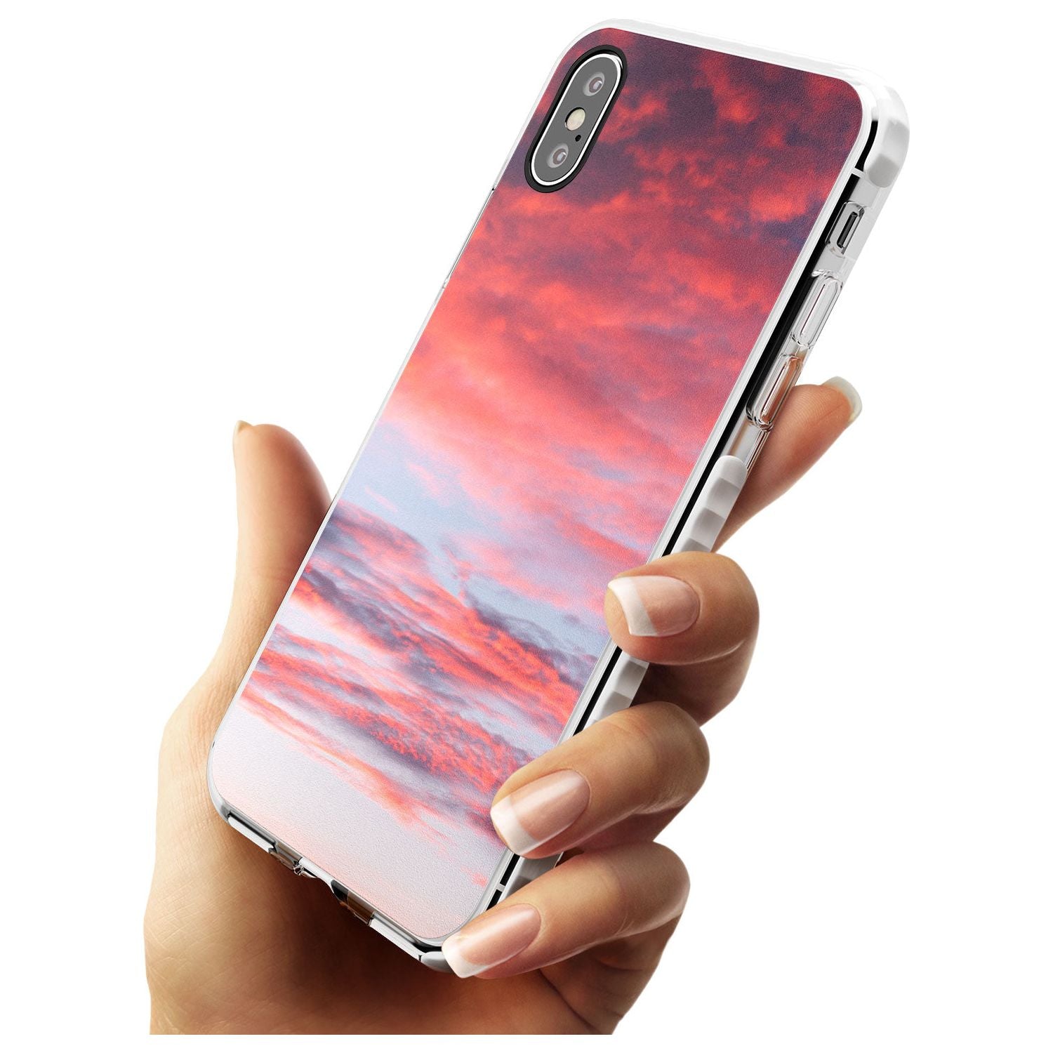 Pink Cloudy Sunset Photograph Impact Phone Case for iPhone X XS Max XR