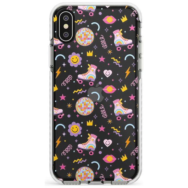 Roller Disco Pattern Impact Phone Case for iPhone X XS Max XR