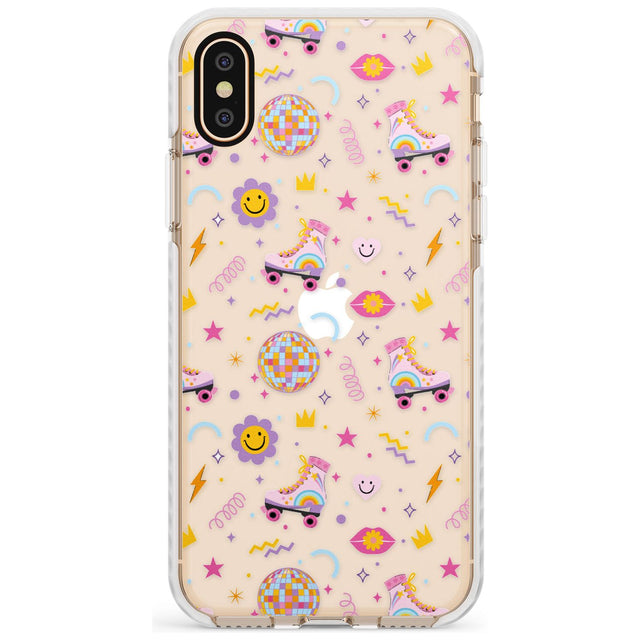 Roller Disco Pattern Impact Phone Case for iPhone X XS Max XR