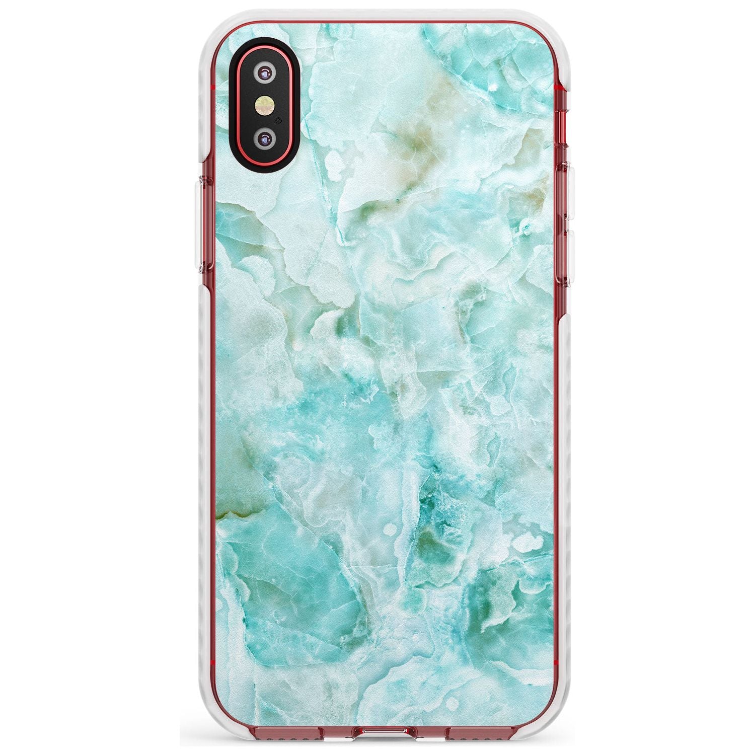 Turquoise Aqua Onyx Marble Slim TPU Phone Case Warehouse X XS Max XR