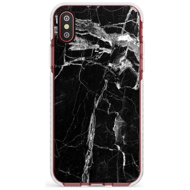 Black Onyx Marble Texture Slim TPU Phone Case Warehouse X XS Max XR
