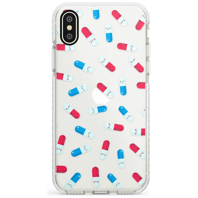 Kawaii Pill Pattern Phone Case for iPhone X XS Max XR