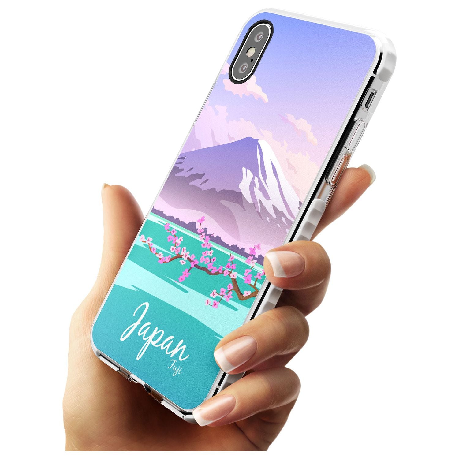 Vintage Travel Poster Japan Impact Phone Case for iPhone X XS Max XR