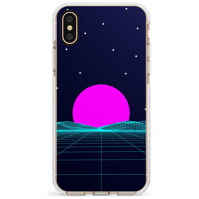 Miami Sunset Vaporwave Impact Phone Case for iPhone X XS Max XR
