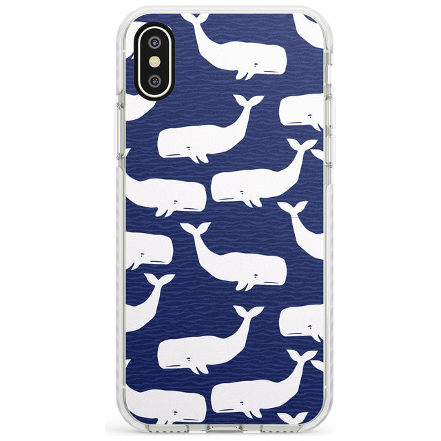 Cute Whales  Slim TPU Phone Case Warehouse X XS Max XR