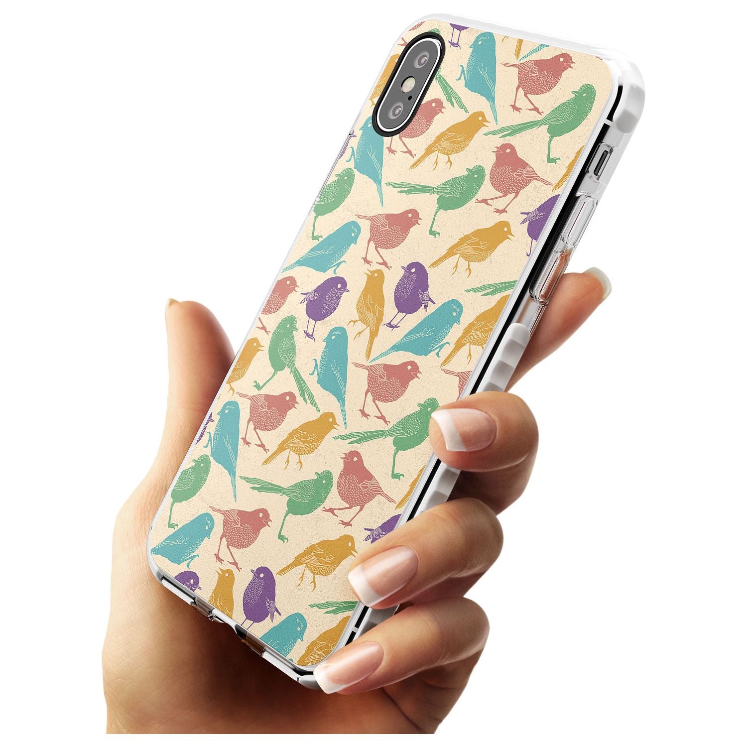 Colourful Feathered Friends Bird Impact Phone Case for iPhone X XS Max XR