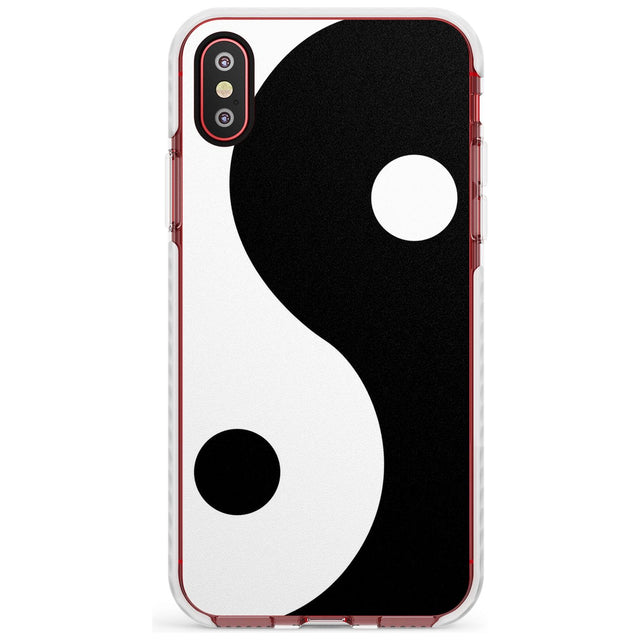Large Yin Yang Impact Phone Case for iPhone X XS Max XR