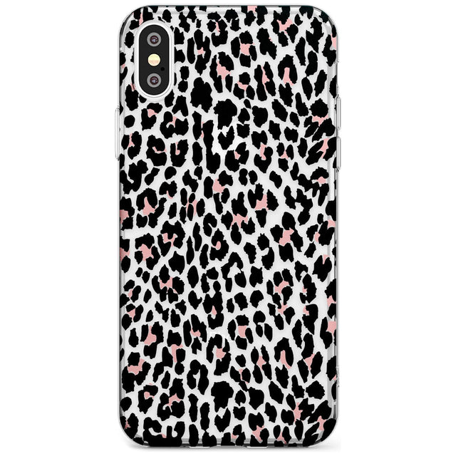 Light Pink Leopard Print - Transparent Slim TPU Phone Case Warehouse X XS Max XR