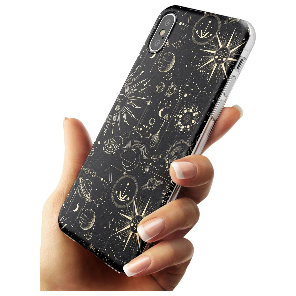 Suns & Planets Black Impact Phone Case for iPhone X XS Max XR