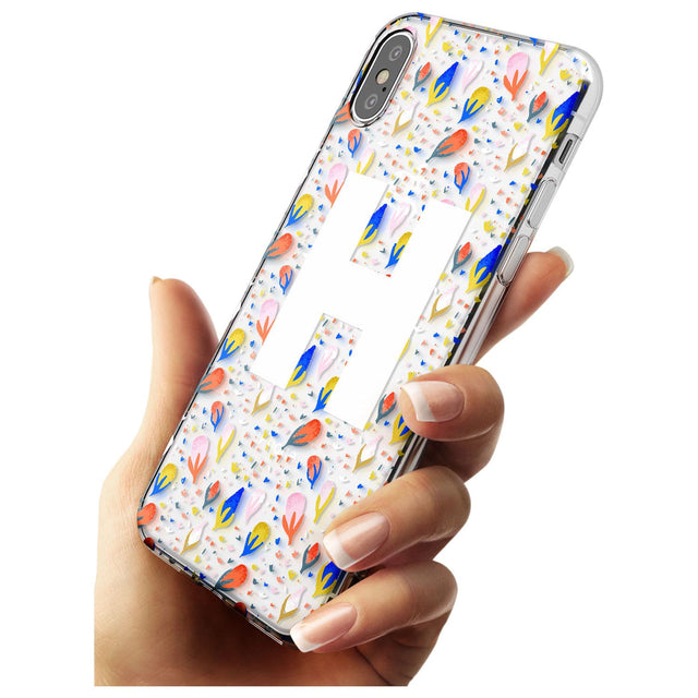 White Monogram Floral iPhone Case   Custom Phone Case - Case Warehouse