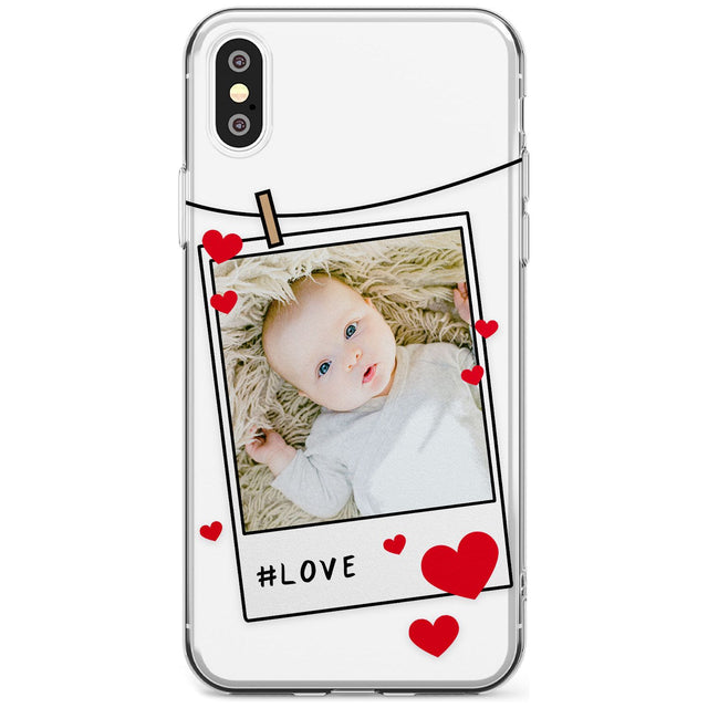 Love Instant Film Black Impact Phone Case for iPhone X XS Max XR