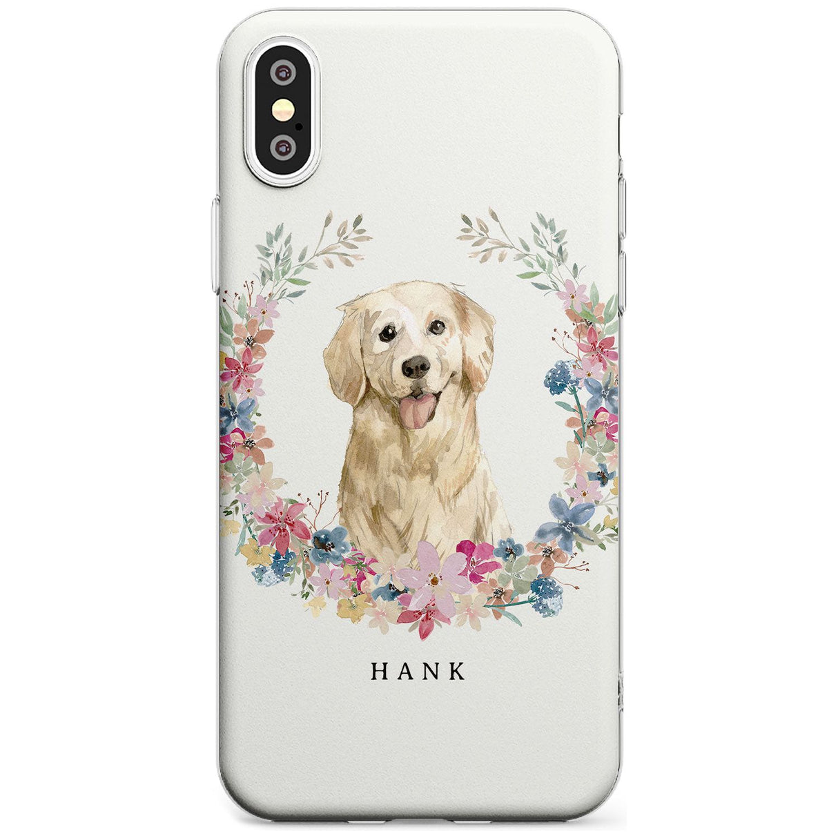 Golden Retriever - Watercolour Dog Portrait Slim TPU Phone Case Warehouse X XS Max XR