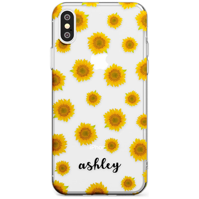 Sunflowers & Cursive iPhone Case  Slim Case Custom Phone Case - Case Warehouse