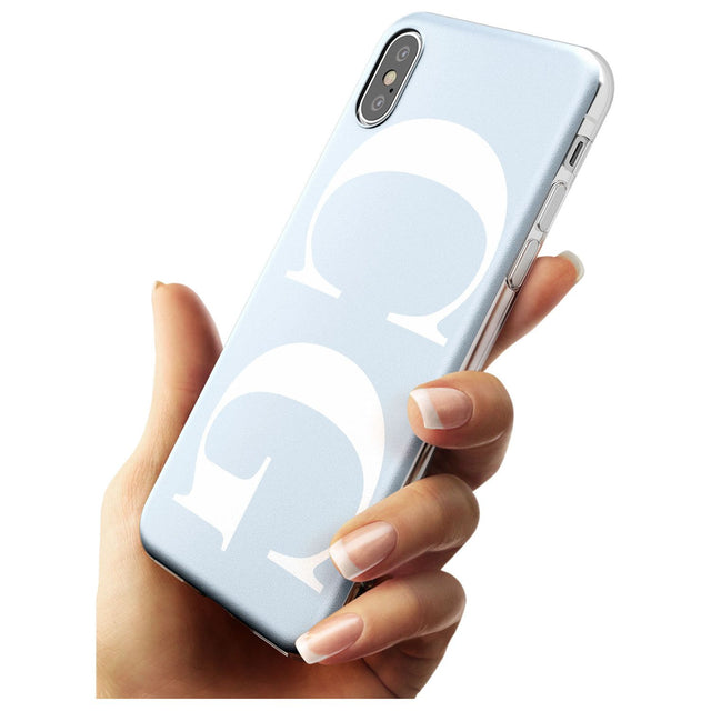 White & Blue Personalised iPhone Case   Custom Phone Case - Case Warehouse