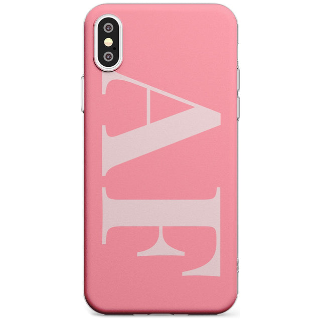 Light & Dark Pink Personalised iPhone Case  Slim Case Custom Phone Case - Case Warehouse