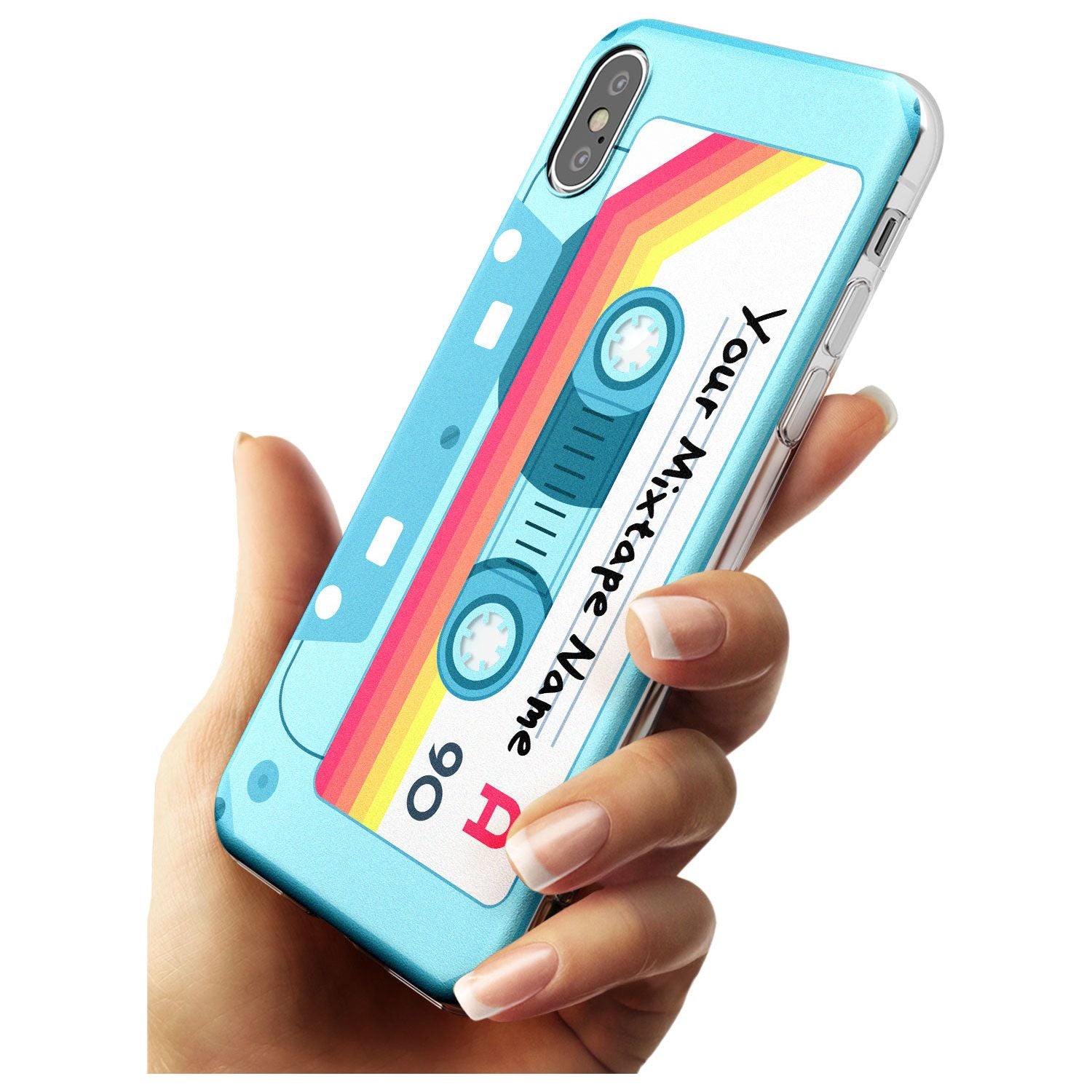 Sporty Cassette Black Impact Phone Case for iPhone X XS Max XR