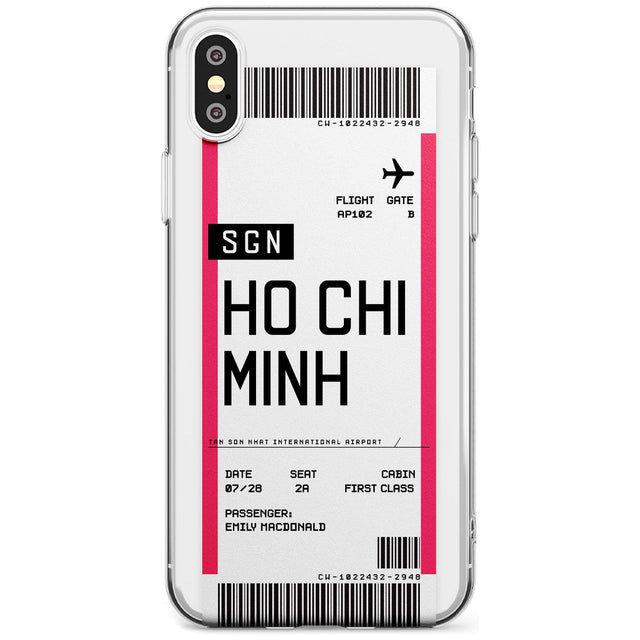 Ho Chi Minh City Boarding Pass iPhone Case  Slim Case Custom Phone Case - Case Warehouse
