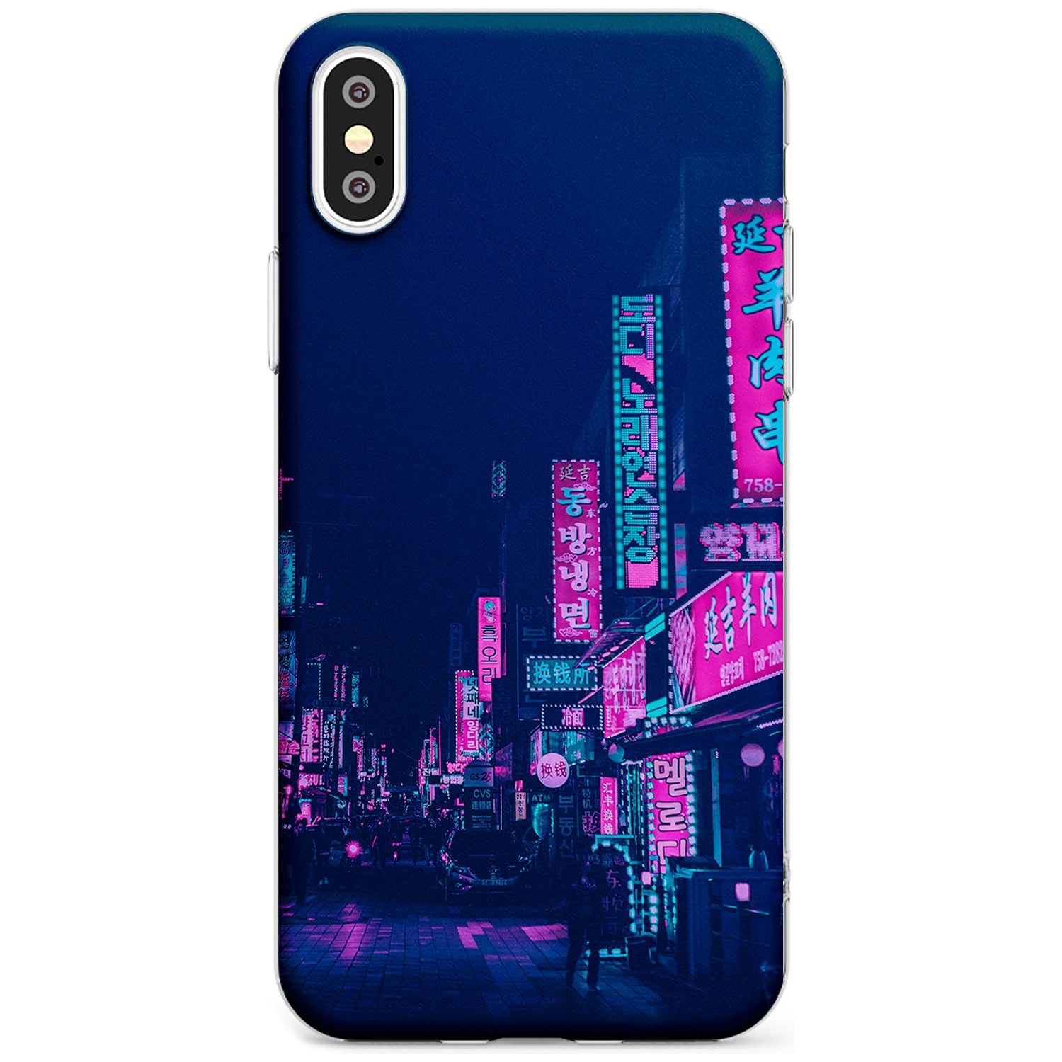 Pink & Turquoise - Neon Cities iPhone Case  Slim Case Phone Case - Case Warehouse