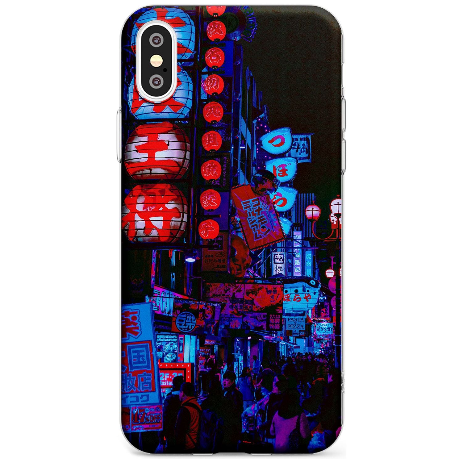 Red & Turquoise - Neon Cities Photographs Slim TPU Phone Case Warehouse X XS Max XR