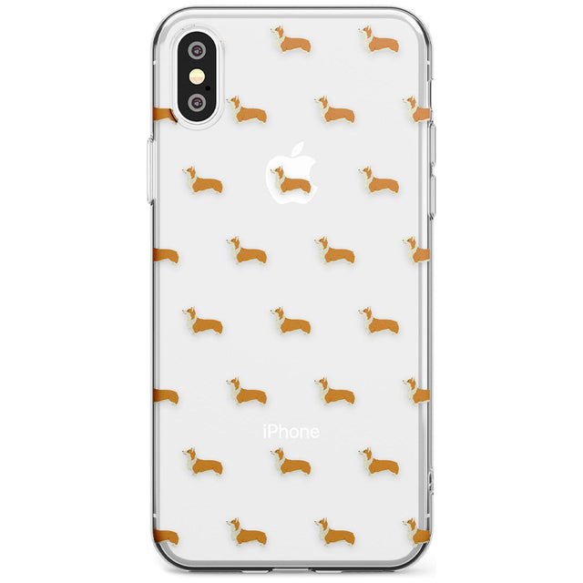 Pembroke Welsh Corgi Dog Pattern Clear Slim TPU Phone Case Warehouse X XS Max XR