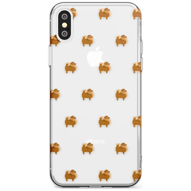 Pomeranian Dog Pattern Clear Slim TPU Phone Case Warehouse X XS Max XR