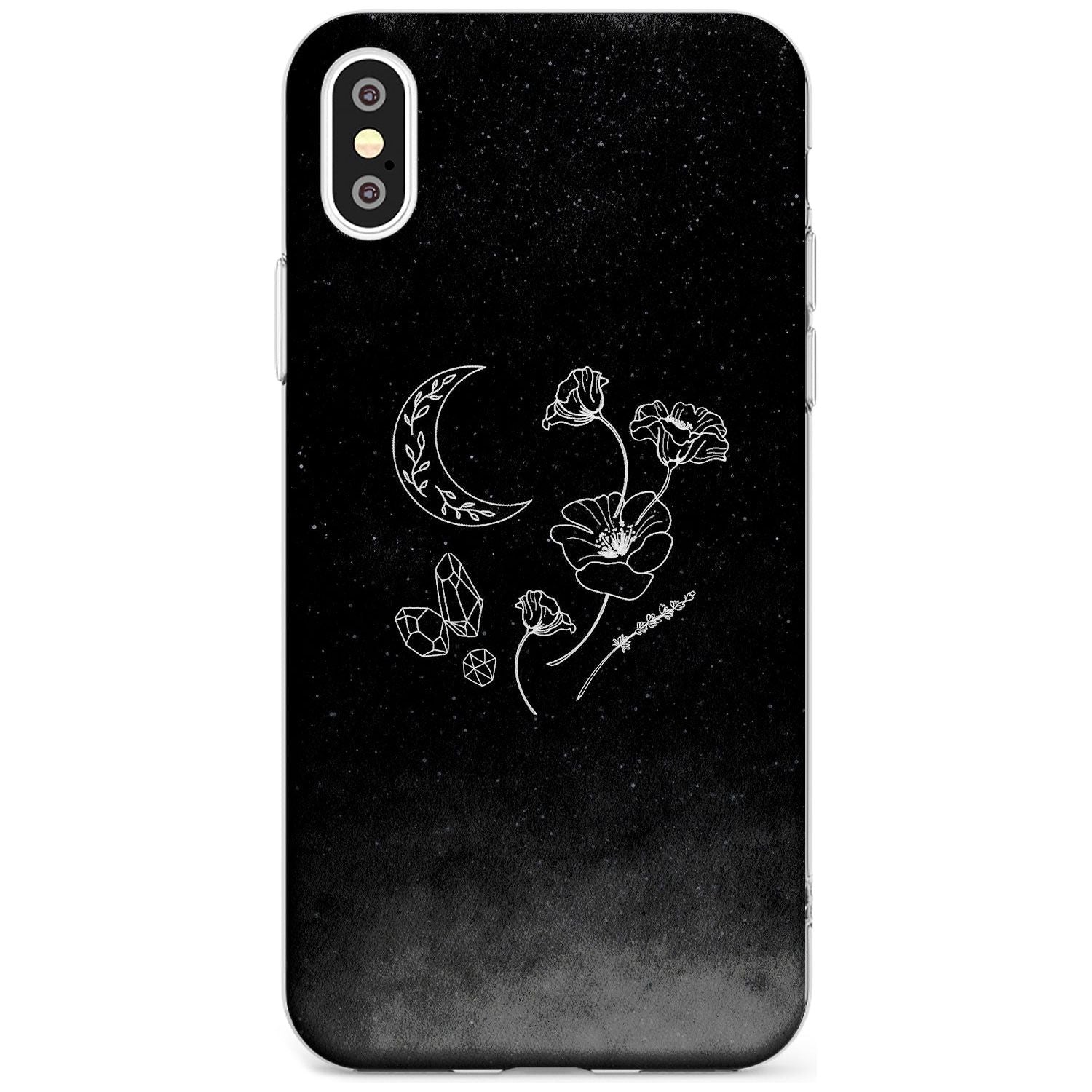 Crescent Moon Collection Black Impact Phone Case for iPhone X XS Max XR