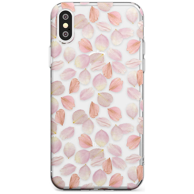 Pink Petals Transparent Design Slim TPU Phone Case Warehouse X XS Max XR