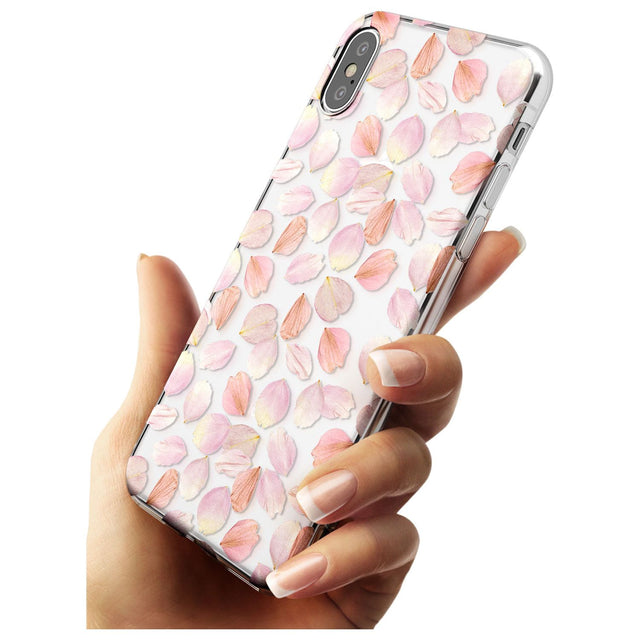 Pink Petals Transparent Design Slim TPU Phone Case Warehouse X XS Max XR