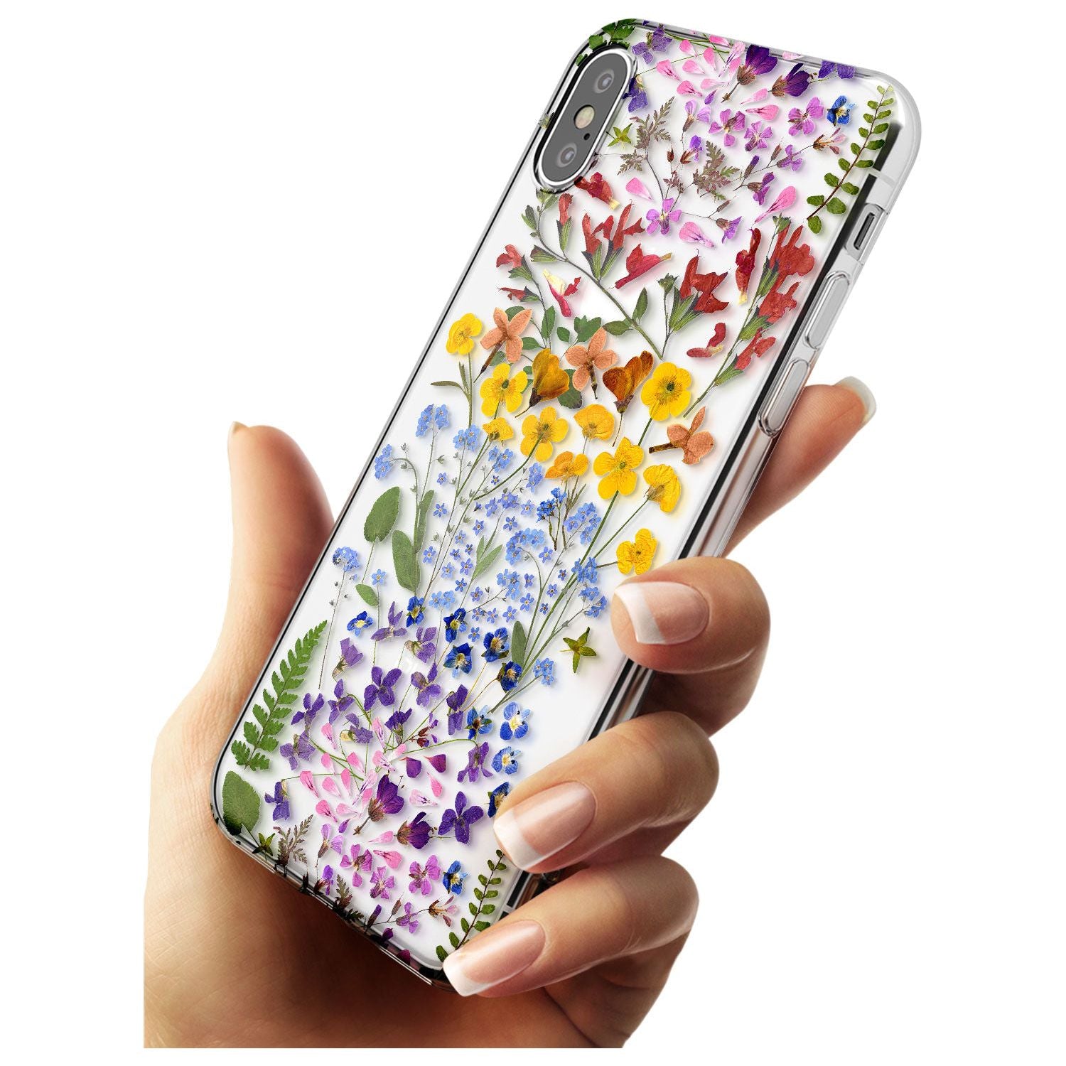 Wild Flower Stripe Design Slim TPU Phone Case Warehouse X XS Max XR