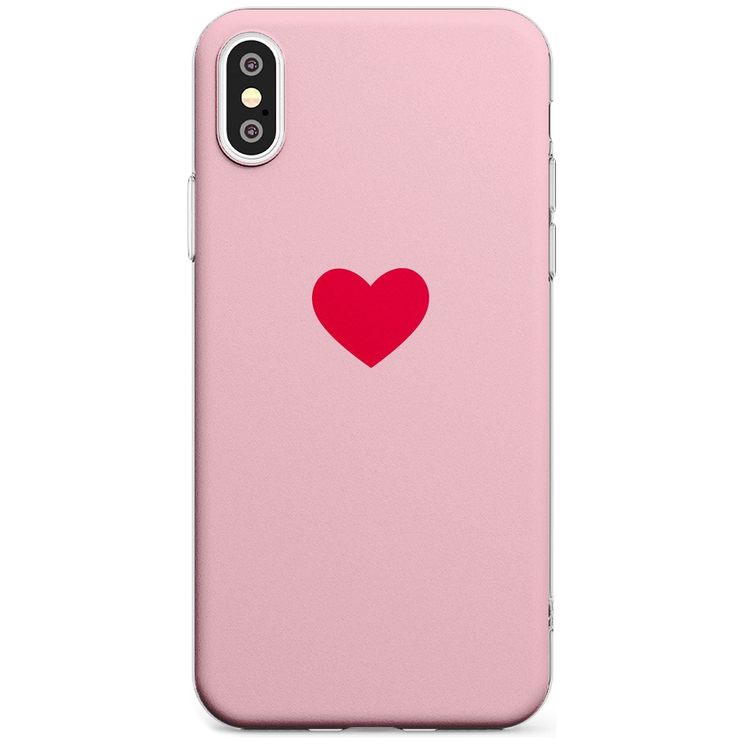 Single Heart Red & Pink Slim TPU Phone Case Warehouse X XS Max XR