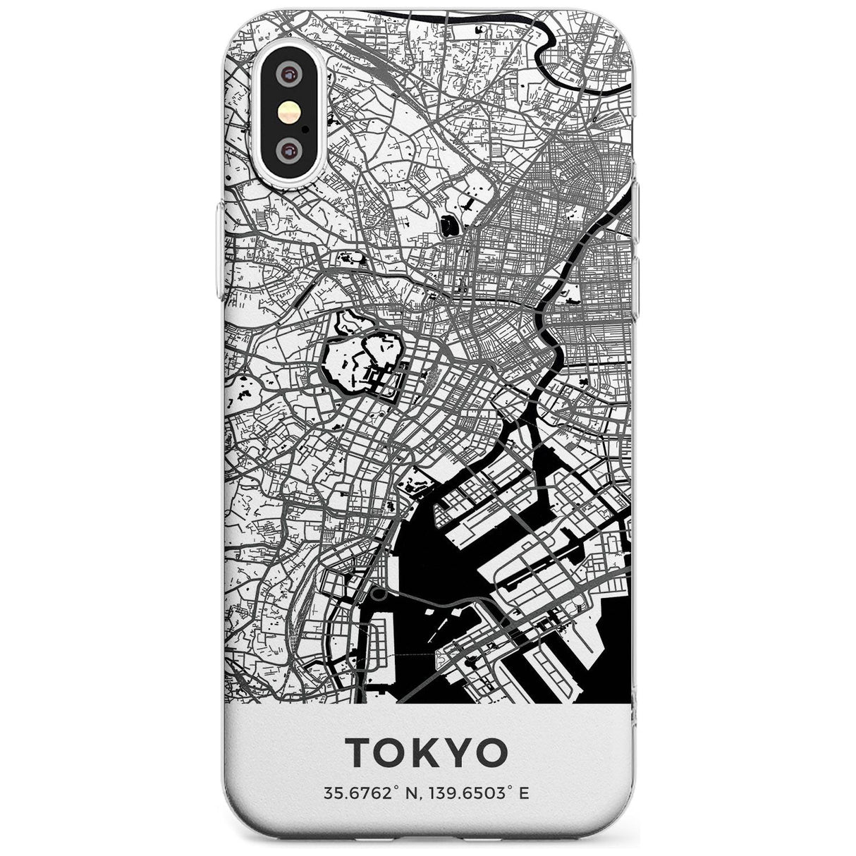 Map of Tokyo, Japan Slim TPU Phone Case Warehouse X XS Max XR