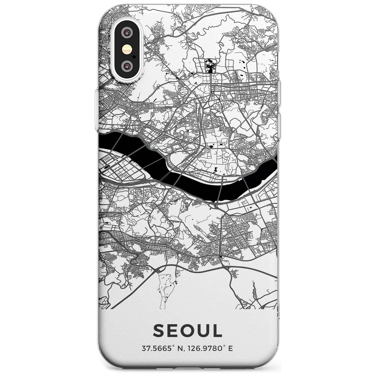 Map of Seoul, South Korea Slim TPU Phone Case Warehouse X XS Max XR