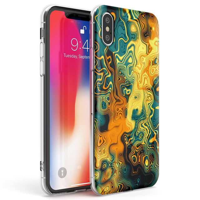 Gold Green Marble Phone Case iPhone X / iPhone XS / Clear Case,iPhone XR / Clear Case,iPhone XS MAX / Clear Case Blanc Space