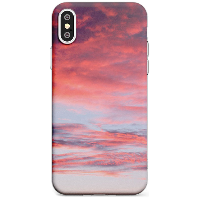 Pink Cloudy Sunset Photograph Slim TPU Phone Case Warehouse X XS Max XR