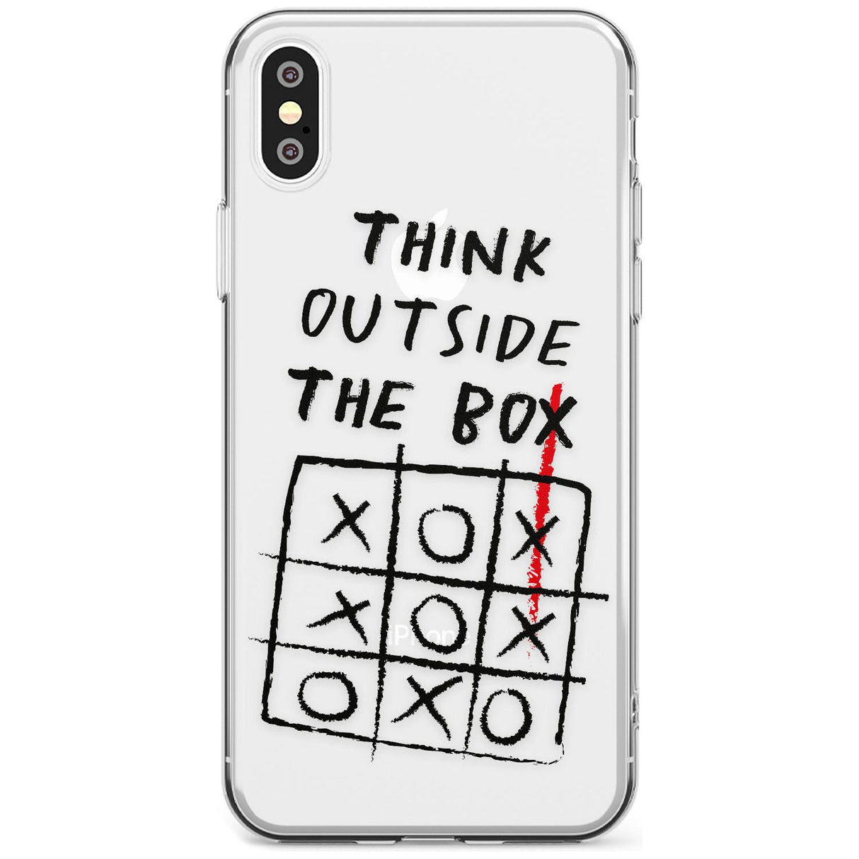 "Think Outside the Box" Slim TPU Phone Case Warehouse X XS Max XR