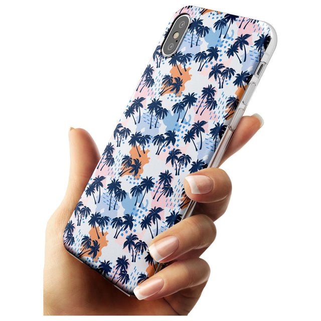 Summer Palm Trees Black Impact Phone Case for iPhone X XS Max XR
