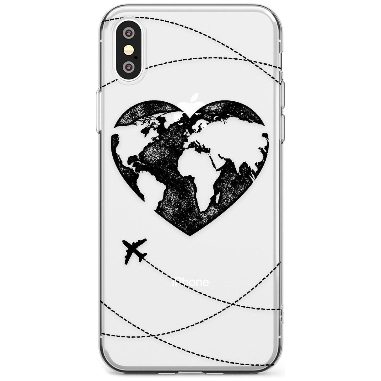 Globe Heart iPhone Case  Slim Case Phone Case - Case Warehouse